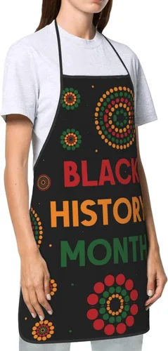 Miniatura 3 de I Am Black History Month Delantal para mujeres y hombres, delantales ajustables para decoración de cocina, cocina, fiesta de vacaciones