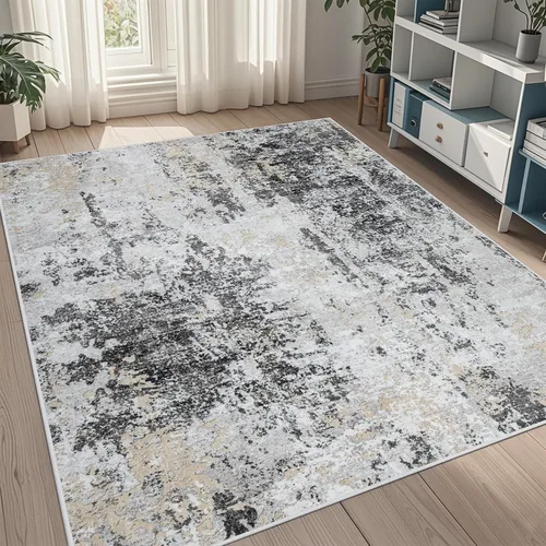 Miniatura 98 de 5x7 Area Rugs for Living Room Rug Washable: Abstract Rug for Dining Room Bedroom Carpet Non Slip 5 by 7 Indoor Modern Nursery Home Office Beige