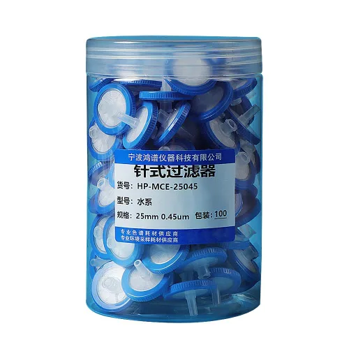 Miniatura 5 de Xin Tester 100 filtros de jeringa no estéril PES membrana 0.512 in diámetro 0.22um tamaño poro jeringa hidrofílica laboratorio filtros