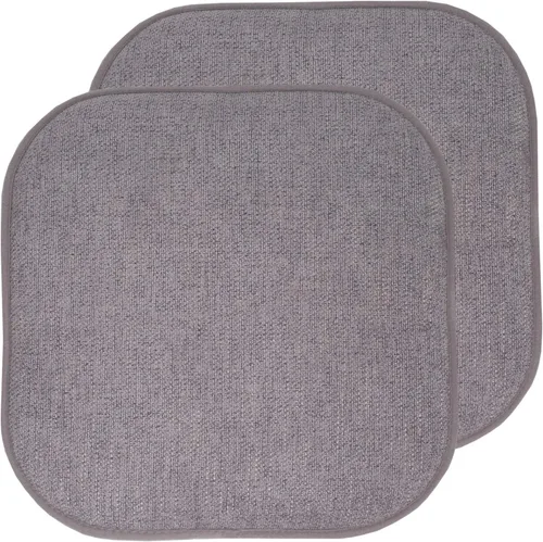Miniatura 69 de Sweet Home Collection Cojines de espuma viscoelástica para silla, antideslizantes, diseño de panal de abeja, 16 x 16 pulgadas, paquete de 2