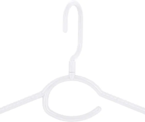 Miniatura 5 de Laundry 360 Percha giratoria para el cuello, paquete de 5 unidades, color blanco