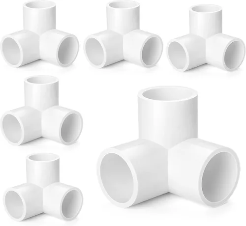 Miniatura 9 de Tapa de extremo de PVC de 1 pulgada, paquete de 10 conectores de codo de tubería, accesorios de tubería de PVC SCH40 de grado para muebles