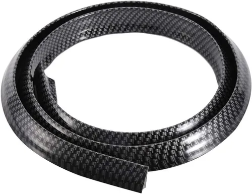 Miniatura 6 de Recorte de arco de rueda de fibra de carbono - Tira de cejas negra para la mayoría de los autos