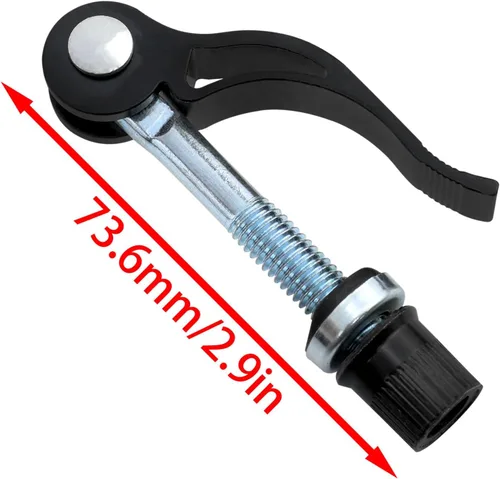 Miniatura 2 de Carpeta de bicicleta de aleación de aluminio resistente M8x65 abrazadera de asiento de bicicleta/poste de asiento de perno rápido adecuado