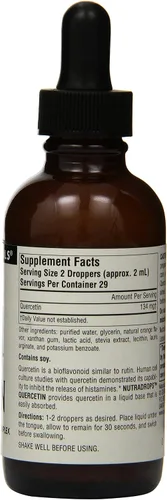 Miniatura 4 de Source Naturals - Quercetina NutraDrops, Complejo bioflavonoide estacional - 2 onzas fluidas.