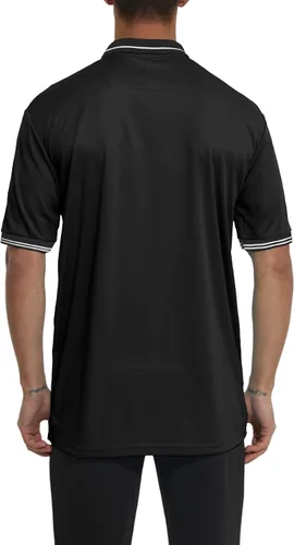 Miniatura 4 de Thapower Camisa de árbitro para hombre, camiseta de árbitro oficial de softbol y béisbol, disfraz de árbitro, manga corta, bolsillo en el pecho