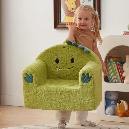 Miniatura 8 de ALIMORDEN Serie Animal Silla para Niños, Silla de Sofá para Niños Pequeños Rellena de Espuma Ultra Suave y Cómoda, Sofá para Niños Pequeños