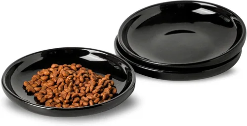 Miniatura 10 de 3 cuencos de cerámica para gatos, tazón de comida para mascotas de 5.5 pulgadas, platos para comida y agua, plato para perros pequeños (verde)