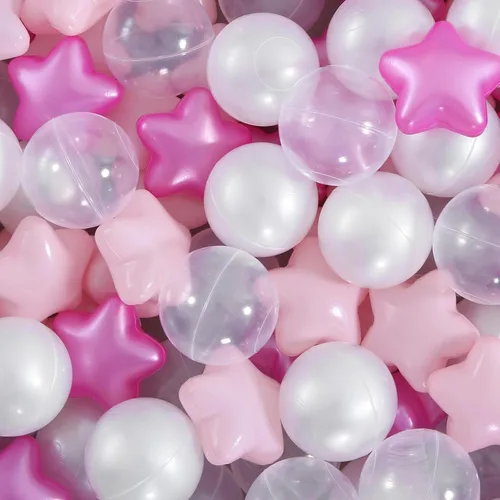 Miniatura 20 de Star Ball Pit Balls for Toddlers - 100 200 500 Pack Phthalate & BPA Free Plastic Toy Balls for Kids, Ball Pool Play Tent, Baby Kiddie Pool Water