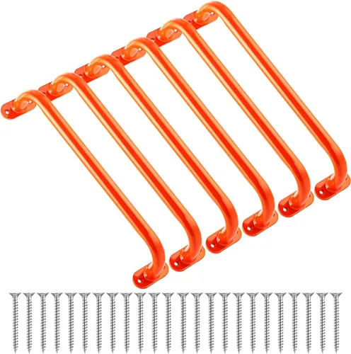 Miniatura 9 de Zonon 6 piezas de asas de juego de parque de seguridad, juego de columpios de barras de mono de metal, accesorios de juego de columpios interiores