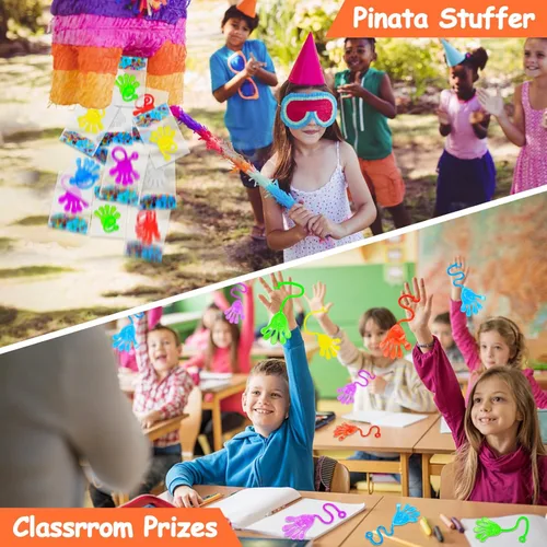 Miniatura 6 de 24 piezas de manos adhesivas para niños, regalos de fiesta, obsequio, relleno de huevos, relleno de bolsa de dulces, juguete de caja del tesoro