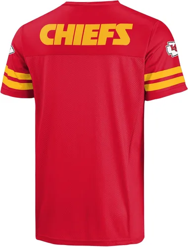 Miniatura 3 de FOCO NFL Camiseta para Hombre con Logo Oficial Wordmark para Día de Juego de Fútbol Americano Cuello en V (Miami Dolphins - Aqua)