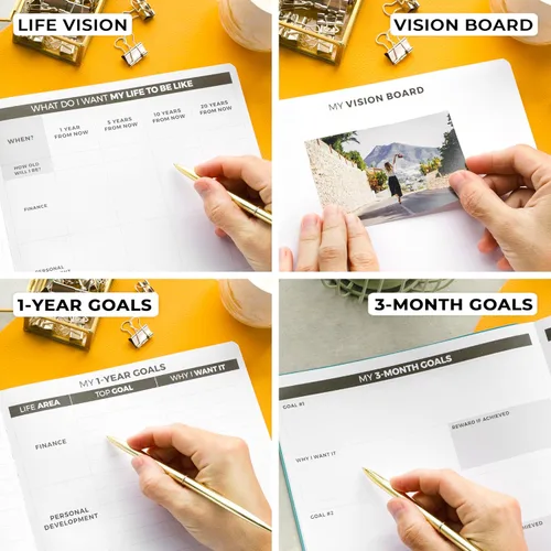 Miniatura 6 de Clever Fox Agenda profesional semanal y mensual para aumentar la productividad, planificar y lograr tus metas, organizador, diario de gratitud, 1