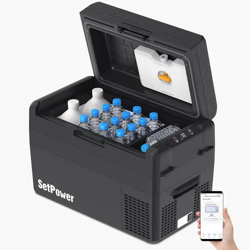 Miniatura 10 de Setpower - Hielera, refrigerador y congelador portátil de automóvil de 12 V, 50 horas, 21 cuartos de galón, eléctrica, para vehículos: SUV, RV, van