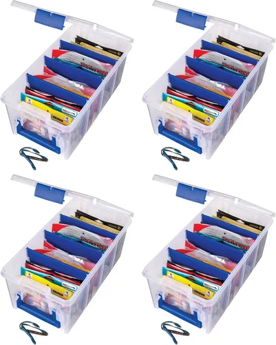Miniatura 7 de Flambeau Outdoors 4510 - Organizador de pesca transparente "Super Half" con bolsa para señuelos de pesca suave, organizador de cebo, Tuff Tainer