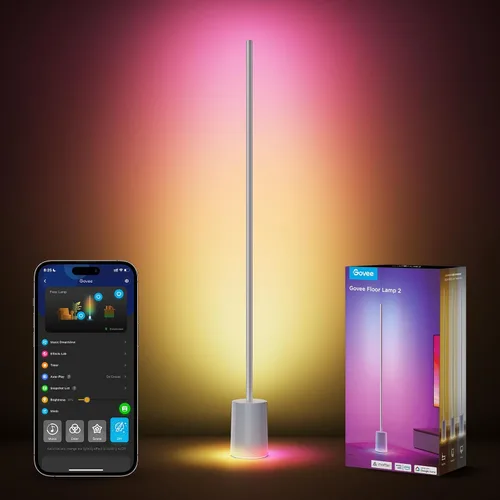 Miniatura 10 de Govee Lámpara de Pie 2 con Matter, RGBIC, LED Blanco Cálido y Frío, Compatible con Alexa, 1725lm, Sincronización de Música, Modos de Escena, Lámpara