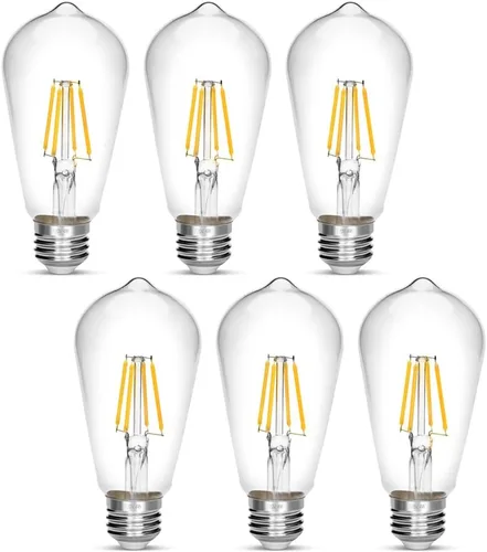 Miniatura 12 de Bombilla LED Edison, Bombilla Vintage Antigua de 40W, Bombilla LED E26 No Regulable 450 Lúmenes 2700K, Blanco Cálido, Paquete de 3 Blanco cálido