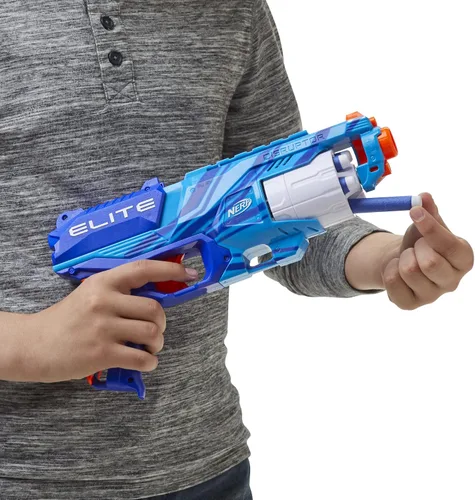 Miniatura 3 de Nerf Elite Disruptor Blaster Reflex, Slam Fire, azul (exclusivo de Amazon)