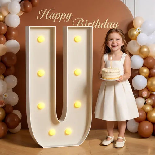 Miniatura 81 de Números de marquesina de 4 pies de alto, 4 pies de alto, números grandes iluminados 0 para 30, 40, 50, 60, decoración de fiesta de cumpleaños