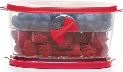 Miniatura 5 de PrepWorks Berry Keeper, rojo - Almacenamiento que mejora la frescura para bayas y frutas pequeñas