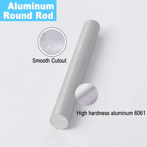 Miniatura 4 de 7/8" 6061 aluminio redondo Rod 12" largo sólido T6511 sacó la barra del torno Stock
