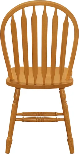 Miniatura 4 de Sunset Trading Oak Selections Silla de comedor, acabado claro, 19.5 pulgadas de profundidad x 20 pulgadas de ancho x 38 pulgadas de alto