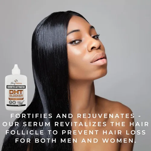 Miniatura 5 de Ebony Medical Hair Support Serum - Fórmula Procapil que bloquea DHT - Fortalece el adelgazamiento del cabello y la salud del cuero cabelludo - Suero