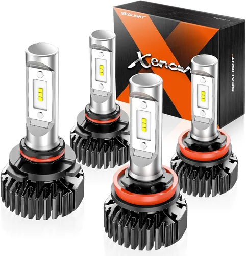 Miniatura 17 de SEALIGHT Bombillas H11, 4 bombillas superbrillantes para deportes de potencia de 6000 K, color blanco, Plug and Play, paquete de 2