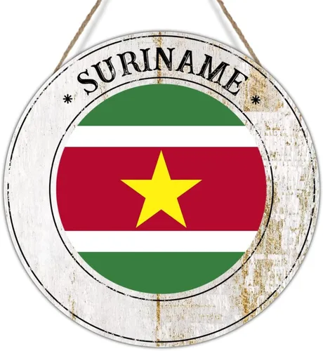 Miniatura 15 de Placa redonda de madera de las Bahamas para la pared, corona de puerta delantera, bandera nacional, recuerdo, regalo de viaje, decoración de pared
