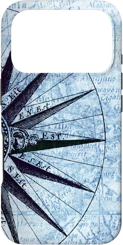 Miniatura 29 de Funda para iPhone 14 Plus con mapas náuticos, estilo vintage, diseño de mapas oceánicos, capitán de barco
