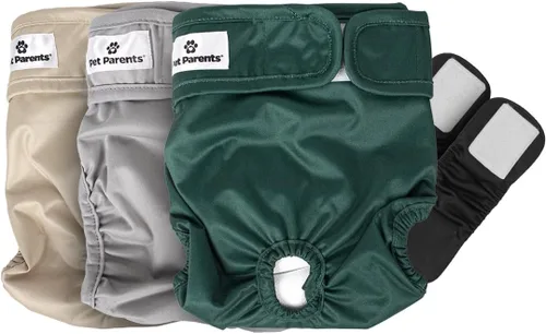 Miniatura 17 de Pet Parents® Pañales lavables para perros (paquete de 3) + Extendrs® de pañales duraderos para perros, pañales premium para perros hembra