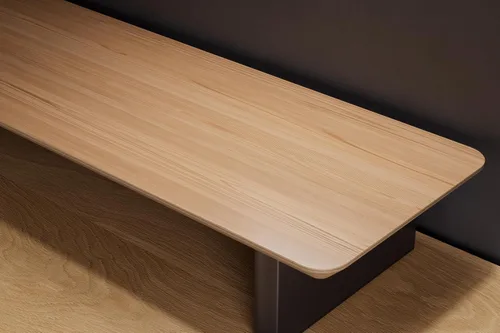 Miniatura 5 de amesoba - Configuración de escritorio ergonómico de dos niveles en roble blanco – Soporte moderno de monitor de madera y elevador de espacio