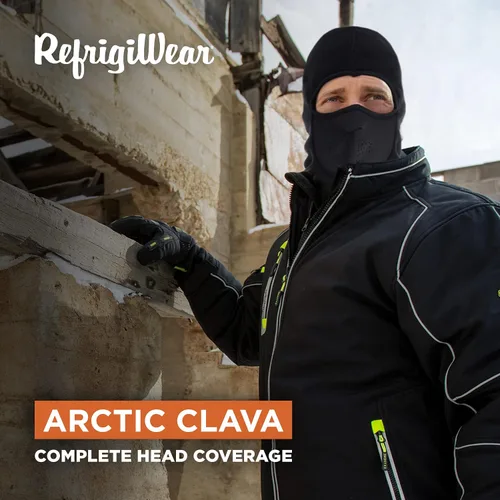 Miniatura 2 de RefrigiWear Arctic Clava - Pasamontañas de NeoFleece que absorbe la humedad, resistente al viento, impermeable, para clima frío