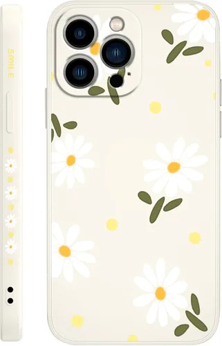 Miniatura 18 de LEECG Funda para iPhone 13 con diseño de mariposas y flores, diseño de astronauta, funda de teléfono con forro de microfibra suave, funda delgada