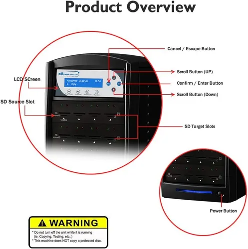 Miniatura 3 de Vinpower Digital SDShark SD & MicroSD Duplicator - 7 objetivo