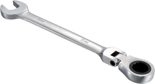 Miniatura 11 de KATUR Juego de llaves de trinquete de 0.748 in, llave combinada de trinquete flexible de acero al cromo vanadio (0.748 in)