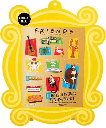 Miniatura 3 de MAD BEAUTY Calendario de Adviento de programas de televisión Friends, 12 días de baños, perfumadas para el cuidado corporal y bombas de baño