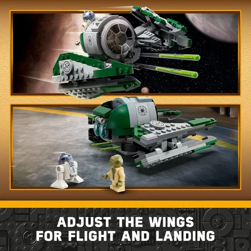 Miniatura 4 de LEGO Star Wars: The Clone Wars Yoda’s Jedi Starfighter 75360 Star Wars Figura Coleccionable para Niños con Figura del Maestro Yoda con Sable Láser