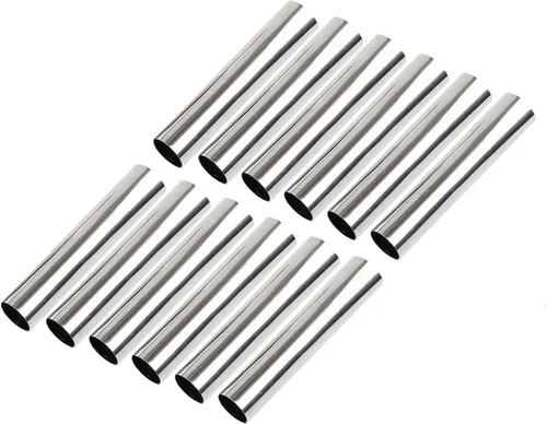 Miniatura 2 de FantasyDay - Moldes antiadherentes para cuerno de color crema, de acero inoxidable, 4.72 pulgadas, kit de tubos de cannoli de gran tamaño, paquete #1