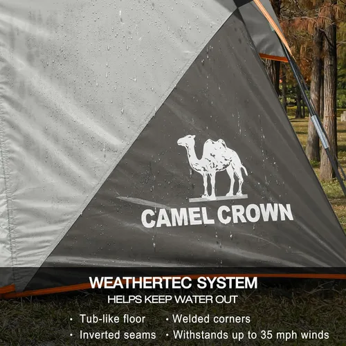 Miniatura 4 de CAMEL CROWN Tents for Camping 4/6 Person Tent Waterproof Easy Setup Backpacking Tents
