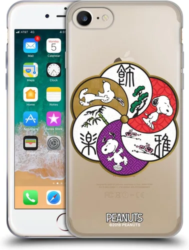 Miniatura 298 de Carcasa de gel para iPhone 7 Plus/iPhone 8 Plus, diseño de Snoopy Oriental de Peanuts, Badges