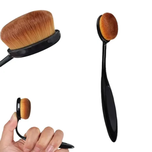 Miniatura 7 de Paquete de 2 cepillos de dientes para base de cepillo de dientes, cepillo de maquillaje ovalado, cepillo de dientes suelto para mezclar líquido