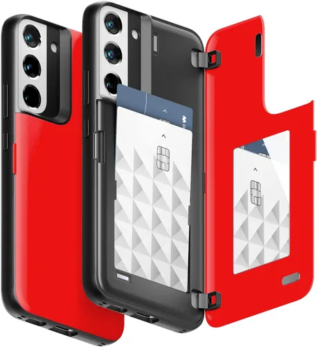 Miniatura 112 de GOOSPERY Funda tipo cartera para Samsung Galaxy S22 Ultra, [tarjetero] parachoques magnético de puerta con cierre automático, cubierta protectora