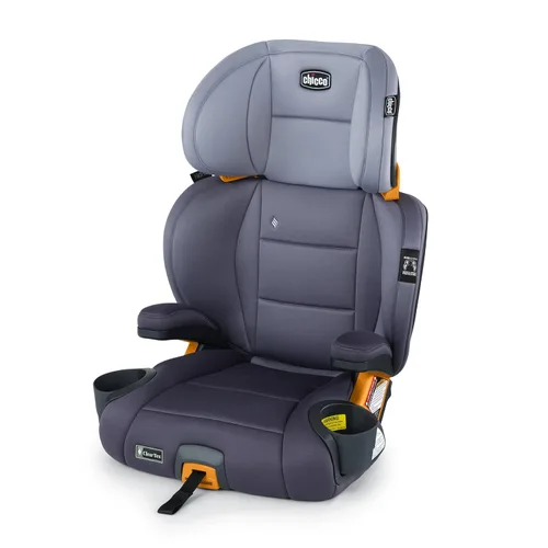 Chicco KidFit ClearTex Plus 2 en 1 asiento elevador de posicionamiento de cinturón, asiento elevador sin respaldo y respaldo alto, para niños de 4