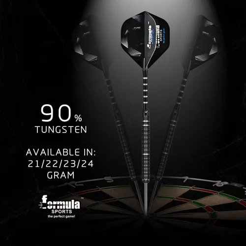 Miniatura 5 de Formula Sports Juego de dardos de tungsteno 90% de punta de metal de 0.74 oz/0.78 oz/0.81 oz/0.85 oz, juego de dardos de punta de acero profesional
