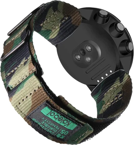 Miniatura 10 de LYSANDRA Compatible con SUUNTO 9/9 Baro/9 Titanium Watch Band, correa deportiva de nailon de 0.945 in con diseño tejido para SUUNTO Spartan