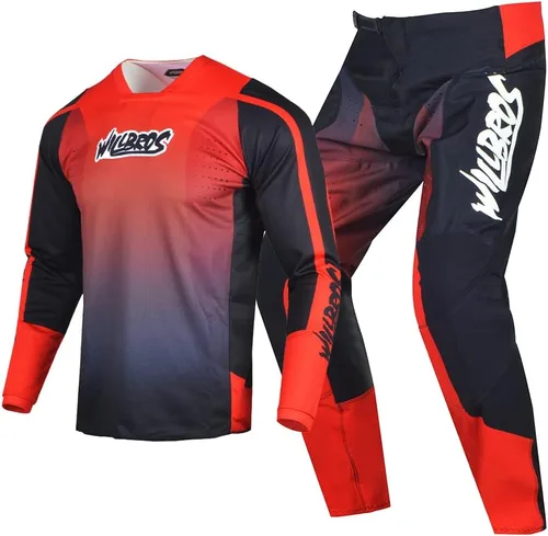 Conjunto de Camiseta y Pantalones de Motocross para Hombre, Equipo MX para Bicicleta de Tierra Todoterreno, Ropa de Carreras para Adultos