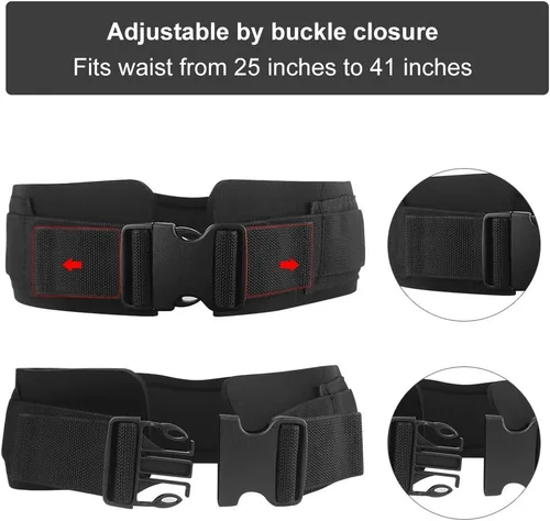 Miniatura 5 de Cinturón de cintura de neopreno acolchado con polea para gimnasio, correa con anillos para máquinas de cable, ejercicio de fitness, velocidad