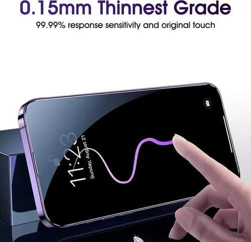 Miniatura 8 de Paquete de 3 protectores de pantalla de película de hidrogel para iPhone 16 Pro Max, protector de pantalla transparente de TPU suave para iPhone 16