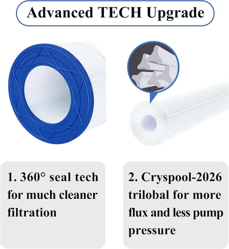 Miniatura 2 de Cryspool® 09031 Compatible con Clean & Clear CCRP150, CC150, R173216, Posi-Clear PXCRP 150, PAP150, 59054300, 160317, 160355, 160352, C-9415, 150